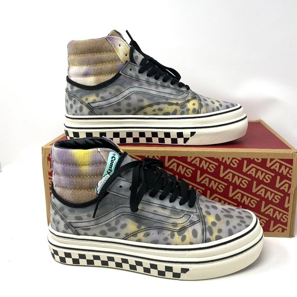 Vans Super Comfycush Hi Shoes Women's Multi Gray Velvet Plastic Size VN0A4UVM2W2 - Picture 3 of 16